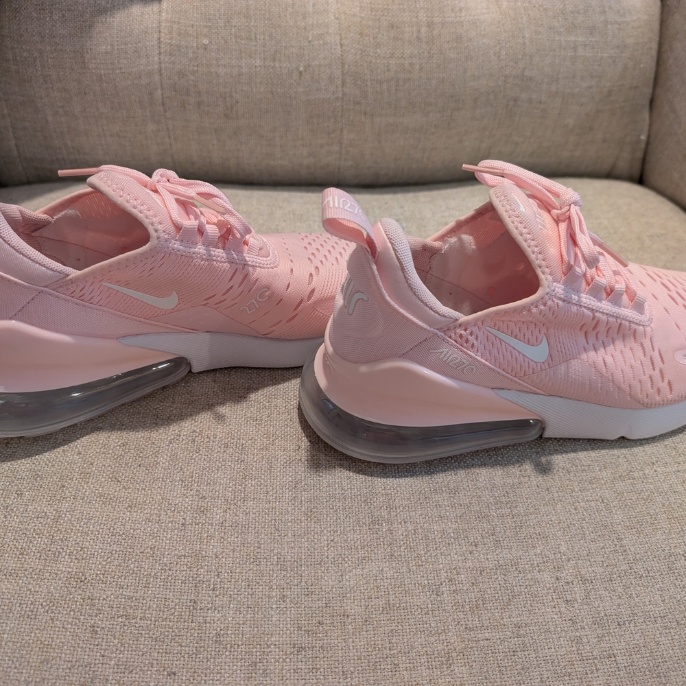 Nike Air Max 270 Pink and White Sneakers